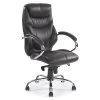 Geneva Black Leather Faced Manager Chair