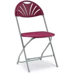 NEXT DAY Fan Back Folding Chair (Pack Of 8)