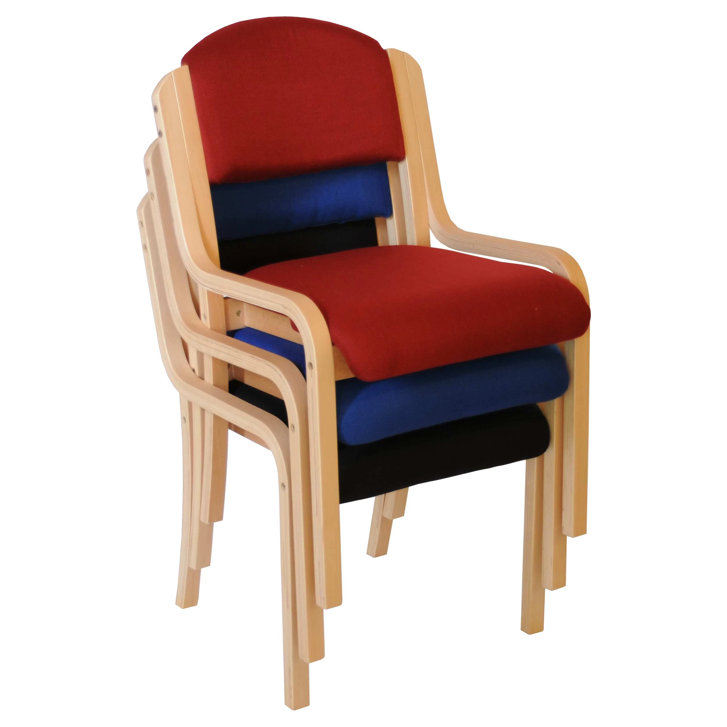 Devonshire Wooden Frame Stacking Chairs 6 Devonshire Wooden Frame Stacking Chairs - Image 6