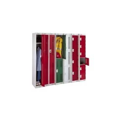 Store-It Perforated Door Metric Lockers With ActiveCoat