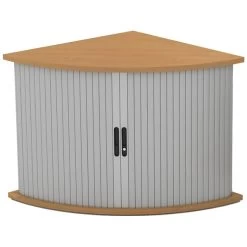 Alpha Plus Corner Tambour Storage Unit