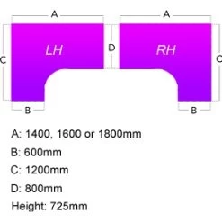 NEXT DAY Solar Ergonomic Cantilever Desks With Mobile Pedestal -Home-Furniture 013000