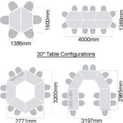 NEXT DAY Solar Trapezoidal Folding Tables -Home-Furniture 013767