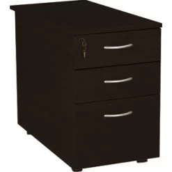 NEXT DAY Eclipse Black Desk High Pedestals