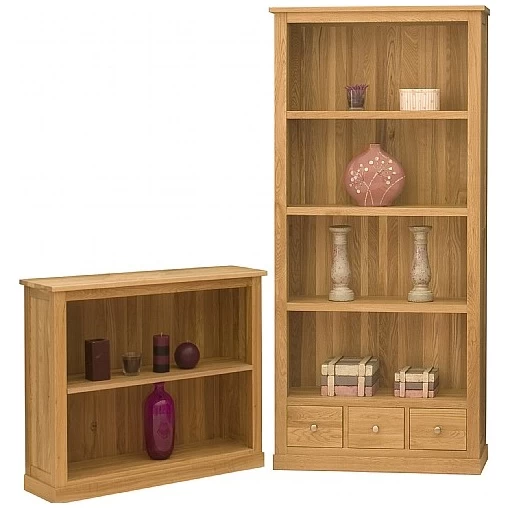 HomeFurniture Buy Cavalli Solid Oak Wide Bookcases online at best price