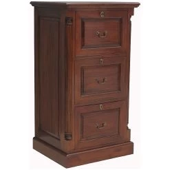 Argento Solid Mahogany Filing Cabinets -Home-Furniture 016990