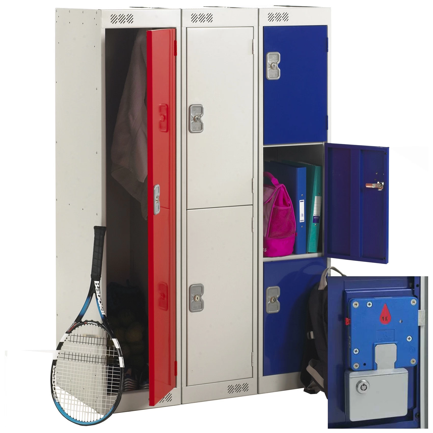 Store-It Primary Coin Retain Lockers With ActiveCoat 1 Store-It Primary Coin Retain Lockers With ActiveCoat