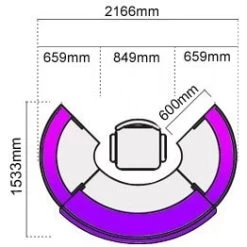 Sphere Compact Reception Unit -Home-Furniture 020673