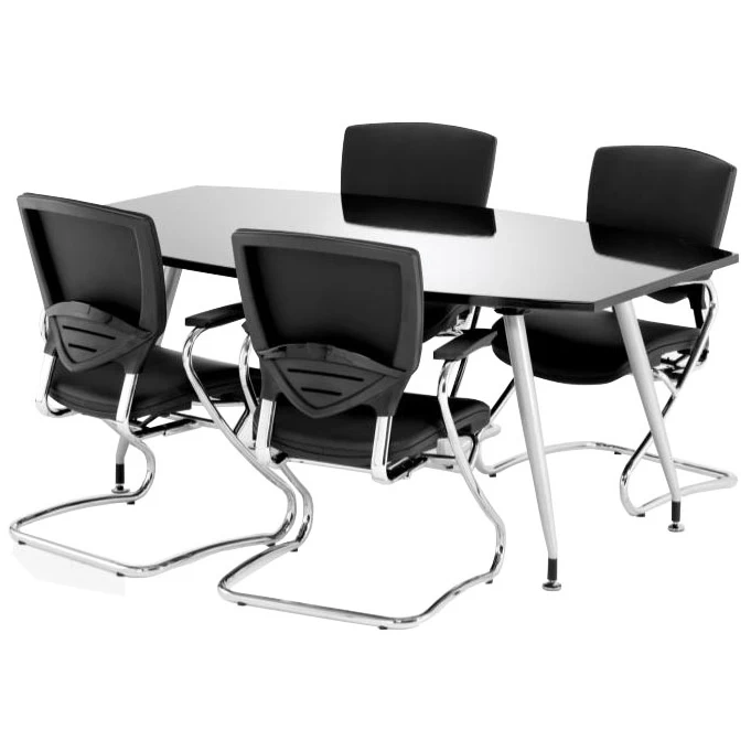 Black Lumina High Gloss Boardroom Table 2 Black Lumina High Gloss Boardroom Table - Image 2