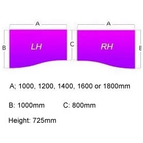 Alpha Plus Panel End Wave Desk 3 Alpha Plus Panel End Wave Desk - Image 3