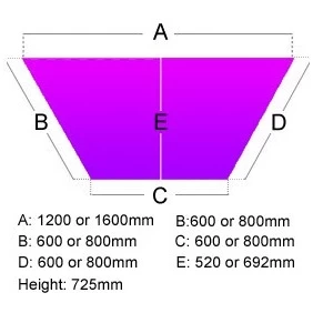 Alpha Plus Trapezoidal Meeting Table 2 Alpha Plus Trapezoidal Meeting Table - Image 2