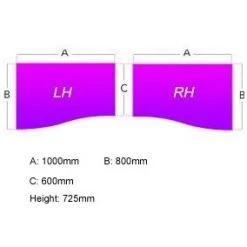 Presence Wave Desk Extension 7 Presence Wave Desk Extension -Home-Furniture 028106
