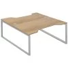 Interface Back To Back Double Wave Bench Desks