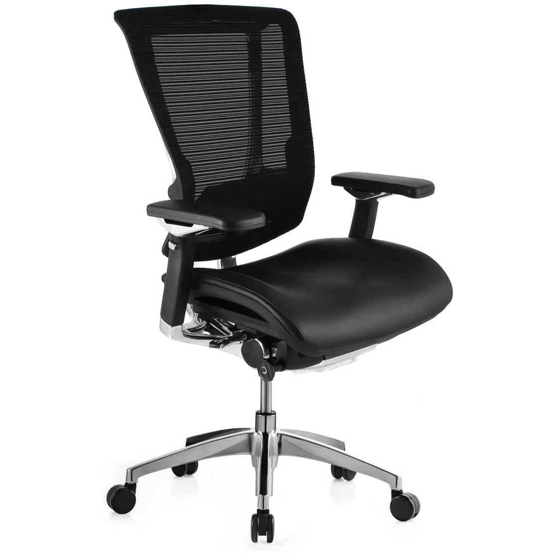 Nefil Ergonomic Mesh & Leather Office Chair (Without Headrest)