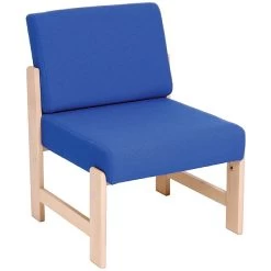 Heavy Duty Solid Beech Low Reception Chair