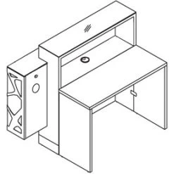 Minerals Compact Reception Desk -Home-Furniture 033791