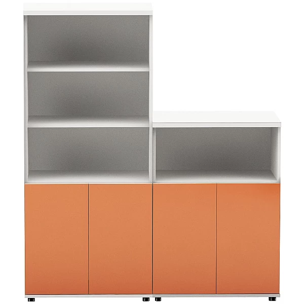 Oxide High Gloss Combination Office Cupboards 1 Oxide High Gloss Combination Office Cupboards