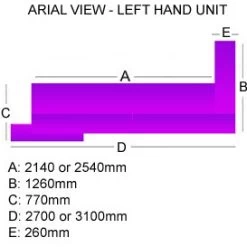 Minerals Acute Reception Desk -Home-Furniture 034087