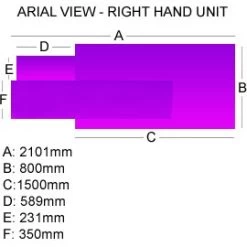 Carbon Reception Desk -Home-Furniture 034223