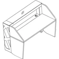 Horizons Reception Desk -Home-Furniture 034433