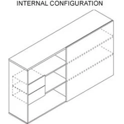 Horizons Sliding Door Storage Cabinet -Home-Furniture 034470