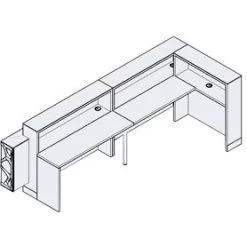 Minerals Acute Reception Desk -Home-Furniture 034679