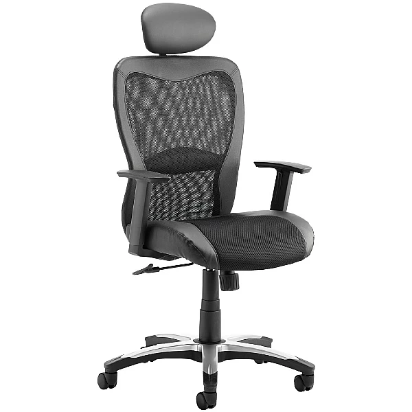 Aerial Mesh Office Chair With Headrest 1 Aerial Mesh Office Chair With Headrest