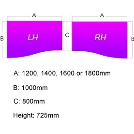 Alpha Plus Wave Panel End Combination Desk 2 Alpha Plus Wave Panel End Combination Desk - Image 2