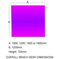 Presence Compact Rectangular Double Bench Desks -Home-Furniture 045740