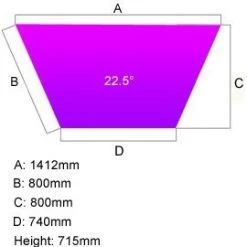 NEXT DAY Solar Trapezoidal Folding Tables -Home-Furniture 046846