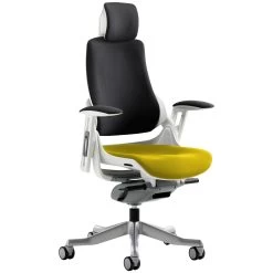 Jett Colours Two Tone Seat Task Chair With Headrest -Home-Furniture 060451