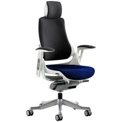 Jett Colours Two Tone Seat Task Chair With Headrest -Home-Furniture 060453