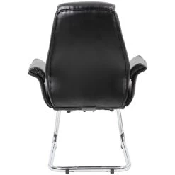 Jersey Executive Leather Faced Office Visitor Armchairs -Home-Furniture 065241