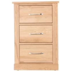 Cavalli Solid Oak 3 Drawer Lamp Table