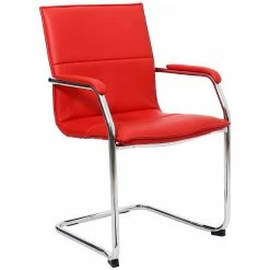 Essence Leather Faced Visitor Chairs - Pack Of 2 -Home-Furniture 067199