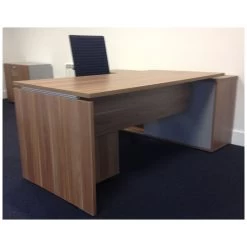 Mokka Executive Curved Desks With Support Return -Home-Furniture 067428