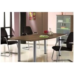 Mokka Barrel Meeting Table -Home-Furniture 068336