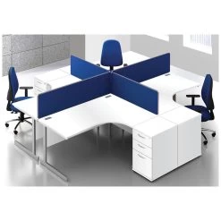 Commerce II White Ergonomic Office Desks -Home-Furniture 068522