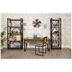 Accrington Reclaimed Wood Narrow Bookcase -Home-Furniture 070410