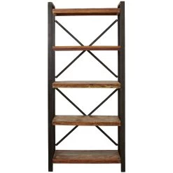 Accrington Reclaimed Wood Open Bookcases -Home-Furniture 070489