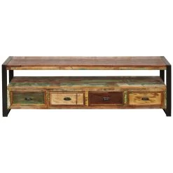 Accrington Reclaimed Wood Widescreen Television Cabinet