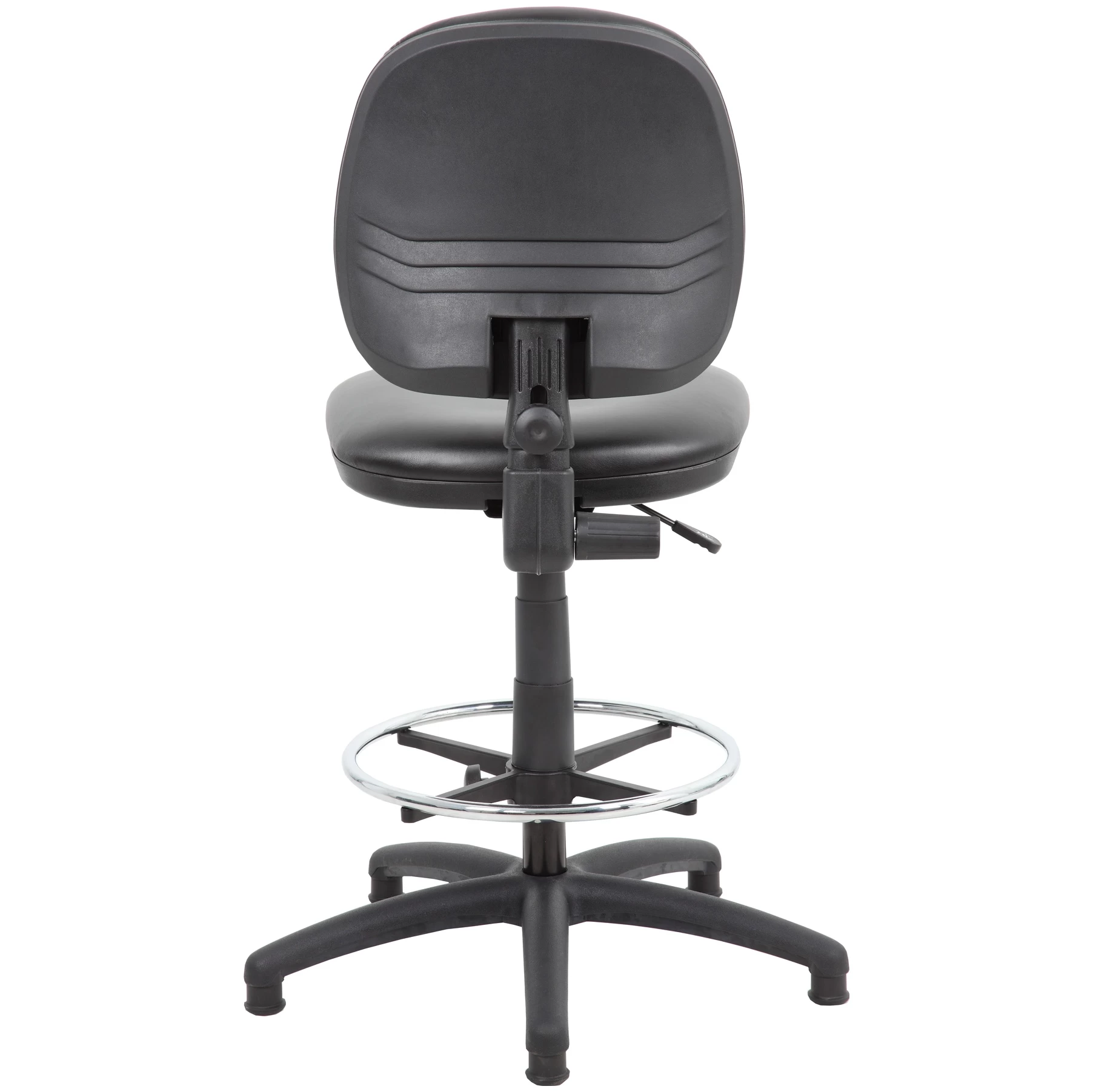 Comfort Leather Faced Draughtsman Chair 4 Comfort Leather Faced Draughtsman Chair - Image 4