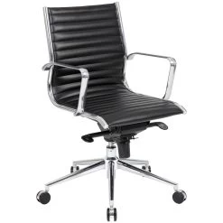 Abbey Medium Back Leather Office Chairs