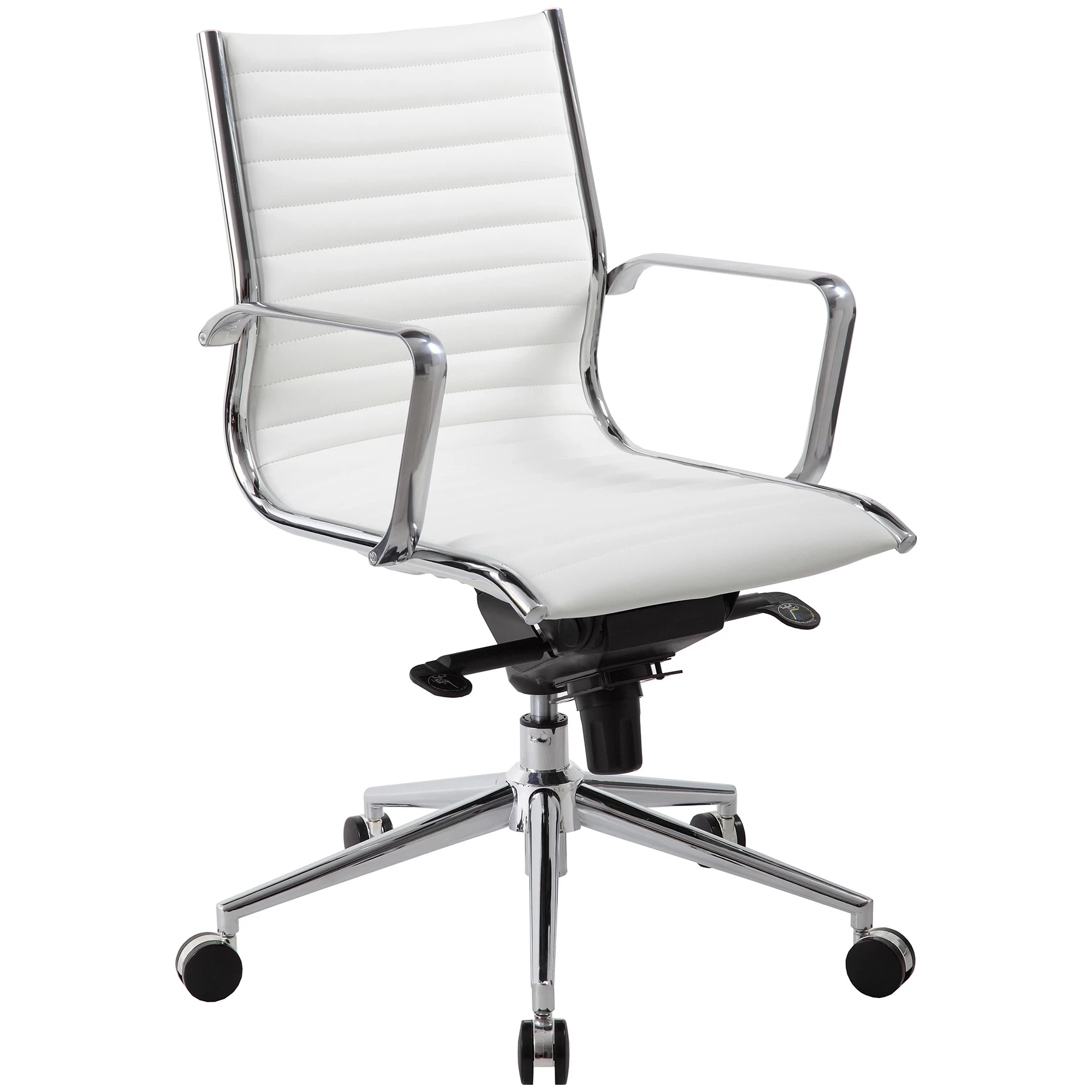 Abbey Medium Back Leather Office Chairs 2 Abbey Medium Back Leather Office Chairs - Image 2