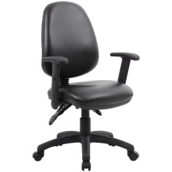 Comfort 3-Lever Leather Operator Chairs