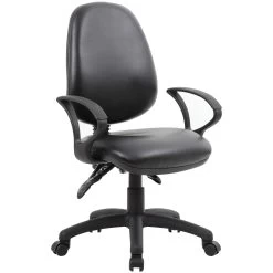 Comfort 3-Lever Leather Operator Chairs -Home-Furniture 072765