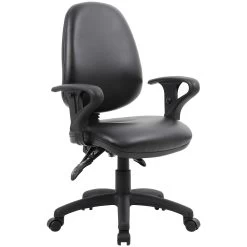 Comfort 3-Lever Leather Operator Chairs -Home-Furniture 072766