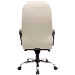 Lucca Cream Executive Leather Office Chairs -Home-Furniture 073117
