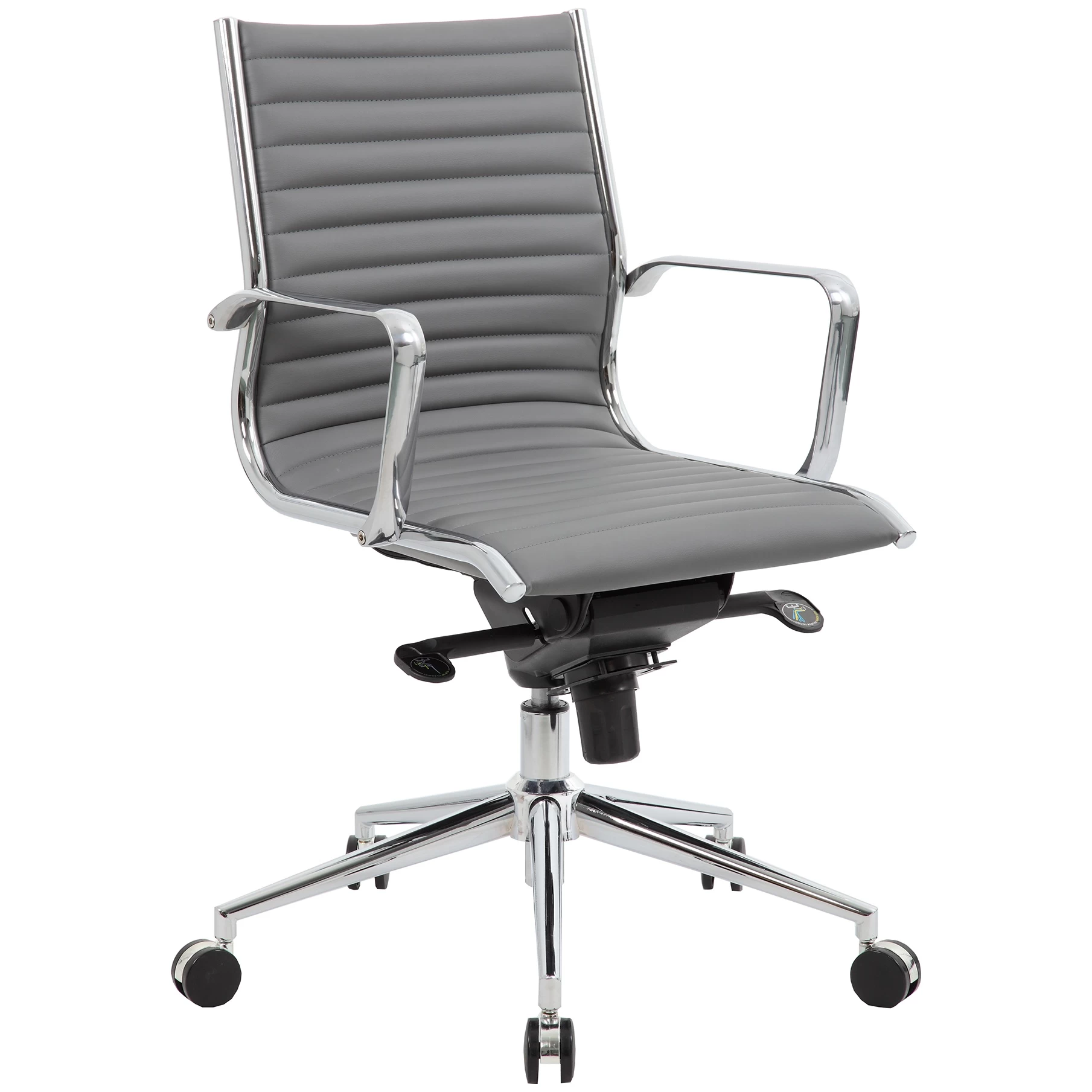 Abbey Medium Back Leather Office Chairs 3 Abbey Medium Back Leather Office Chairs - Image 3