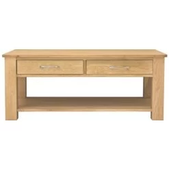 Cavalli Solid Oak 4 Drawer Coffee Table